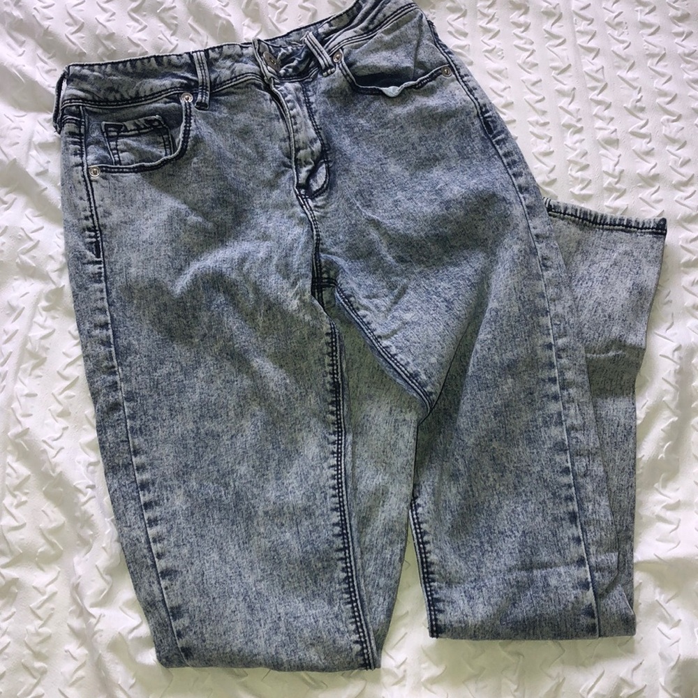 Acid wash denim jeans!